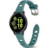 MaEiol Mail 20mm Cinturino Silicone per Garmin Approach S50/S44 / Garmin Vivoactive 6/Vivoactive 5 /Forerunner 570 42mm /Forerunner 165/165 Music, Cinturino Morbido Traspirante Sportivo Ricambio - Verde