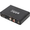 Tangxi Estrattore Audio EARC, Convertitore Audio HDMI ARC a 24 Bit 192 KHz Analogico 3,5 Mm L/R Stereo, Adattatore Audio HDMI EARC/ARC a Ottico, per Amplificatore Altoparlante HDTV