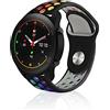 ToVioc Cinturino per Xiaomi Watch 5/2/2 Pro/S5/S4/Xiaomi Mi Watch, 22mm Cinturini Silicone Traspirante Sport Cinturino per Amazfit Bip 6/Bip 5/Active Max/Balance 2 - Nero