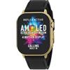 Reflex Active Amoled Series 29 Smart Watch con touch screen 2,04, cardiofrequenzimetro, ossigeno nel sangue, IP68, fitness tracking, cinturino nero per iOS + Android