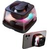 mumisuto S28 Altoparlante Bluetooth Magnetico, Cassa Bluetooth Portatile con Suono Surround 3D & Luce RGB, 100 g Leggero Speaker Bluetooth con Funzione di Supporto Telefono, Accoppiamento TWS