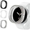 Wowstrap 3 Pezzi Coque pour Samsung Galaxy Watch 8 40mm, Custodia Protezione Totale Extreme Sottile HD Clear Pellicola Protettiva Accessori pour Cover Samsung Galaxy Watch 8 40 mm Protettore Schermo
