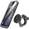 SPORTLINK Supporto Telefono Bicicletta per iPhone 16 Pro - Alluminio Porta Cellulare Bici [1s Sblocco/2m Antiurto] [Controllo Telecamera] Manubrio Porta Moto Navigatore Bike Bicicletta Monopattino