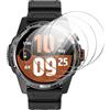 GIOPUEY Pellicola Protettiva per TicWatch Atlas, [4 Pezzi] Vetro temperato Schermo Protezione Pellicola [Copertura Completa] [Anti-graffio] - Trasparente