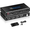 ROFAVEZCO Splitter HDMI 4K 60Hz ARC/eARC for Soundbar HDMI Switch Bi-Direction 1 In 2 Out or 2 Input to 2 Output SPDIF 5.1CH Breakout D-olby Vision Atmos HDR CEC HDCP2.2 Scaler 4K 1080 for Xbox, PS5, ARC