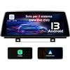 AWESAFE 10,25 pollici Android 13 Autoradio (8+128GB) per BMW Serie 2 F45 2018 2019 con CarPlay Andorid Auto (Solo per EVO Sistema)