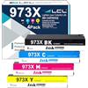 LCL 973X Cartuccia d'inchiostro Compatibile per Hp 973 973X L0S07AE F6T81AE F6T82AE F6T83AEV per Hp PageWide Pro 452dn 452dw 452dwt 477dn 477dw 477dwt 552dw 577dw 577z Managed MFP(KCMY,4Pack)