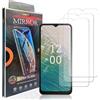 hxeyraal (3 Pack) progettato per Nokia C32 pellicola protettiva dello schermo in vetro temperato, 0,33 mm, antigraffio, senza bolle per Nokia C32 pellicola protettiva dello schermo HD.