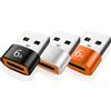 HATMINI Adattatore USB a USB C 6A Tipo C Femmina a USB3.0 A Adattatore di Cavo di Caricatore Convertitore per Ricarica Rapida e Dati, Confezione da