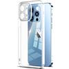 N NEWTOP Custodia Compatibile con Apple iPhone 16 Pro Max, Morbido TPU CLEAR Silicone Anti Graffio Trasparente Slim Sottile Flessibile Proteggi Bordo Fotocamera Posteriore Vetro (Solo Cover)