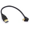 OpenII Cavo di prolunga USB tipo C placcato oro USB 3.0 maschio a 90 gradi verso l'alto verso il basso Tipo C Cavo dati USB C Data Sync & Charge Converter adattatore