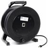 Emelec VíasCom R-DATA-6000/RC/050-50m Cavo EXTRA FLESSIBILE CAT6 SF/UTP BC 4x2x23AWG montato su portacavi con telaio tipo corpo XLR e RJ45 50µ - PVC flessibile - Colore nero