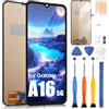 ARSSLY LCD Display per Samsung Galaxy A16 4G / 5G Schermo per Galaxy A16 SM-A166B SM-A166P SM-A166E Touch Screen Digitizer Full Assembly con Riparazione Kit (Nero Senza Cornice)