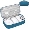 Lacdo Electronic Organizer Cavi Borse Accessori Elettronici Borsa da Viaggio Custodia Cavi Cavo da Viaggio per Caricabatterie, Scheda SD, Mouse, Cavo, chiavetta USB, Power Bank Borsa Piccola, Verde