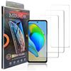 hxeyraal (3 Pack) progettato per ZTE Blade V40 pellicola protettiva dello schermo in vetro temperato, 0,33 mm, antigraffio, senza bolle per ZTE Blade V40 pellicola protettiva dello schermo HD.