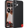GIOPUEY Cover Compatibile con Nothing Cmf Phone 2 PRO, Il Materiale TPU Ultrasottile Custodia, Anti Impronta Digitale Phone Case [Resistente all'Usura] [Antiscivolo] - Nero