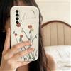 QIODAYI Compatibile con Realme X50 5G/Realme X3 SuperZoom Custodia Soft in Silicone con Elegante Design a Fiori di Tulipe