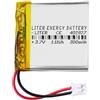 Liter energy battery Batteria 402827 LiPo 3.7V 300mAh 1.11Wh Ricaricabile Connettore PH2.0 (JST-PHR-02) Tipo B Litio: Assicurarsi che la polarità del dispositivo corrisponda 29x28x4mm (PH2|300mAh|402827)
