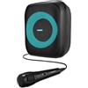 MEDION Partyspeaker con Bluetooth S61991 (sistema audio per feste con microfono, party box, portatile, batteria integrata, per uso interno ed esterno, effetti luce, TWS)