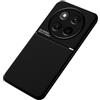 SEIAIYG Custodia per Honor Magic 7 Lite Cover, Ultra Sottile Aspirazione Magnetica Antipolvere Antiscivolo Case, Design A Linee Oblique (Nero)