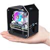 GeeekPi Raspberry Pi Mini Tower NAS Kit,Raspberry Pi ICE Tower Cooler with PWM RGB Fan,M.2 SATA SSD Expansion Board, GPIO 1 to 2 Expansion Board for Raspberry Pi 4 Model B 8GB/4GB/2GB/1GB