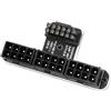 GINTOOYUN Adattatore da 3 x 8 pin a ATX3.0 12VHPWR 12 + 4 pin, ATX 3 x 8 pin a 12 + 4 pin, 600 W, 180 gradi, per schede grafiche serie 40 (argento)