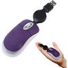 KeautFair KeauFair - Mini mouse cablato, mini mouse cablato da viaggio portatile, mouse per computer 1600 dpi, piccolo mouse con cavo retrattile da 70 cm, mini mouse per computer portatile, PC (viola)
