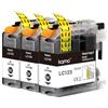 Kamo LC123 (Pacco da 3) cartucce Compatibili con Brother LC123 XL - per MFC-J4410DW MFC-J6920DW DCP-J4110DW MFC-J6720DW DCP-J552DW MFC-J6520DW MFC-J870DW (3BK)