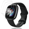 Phlleyaa Pellicola Protettiva per Fitbit Versa 4 TPU Pellicola 3 Pezzi, Anti-Graffio Protezione TPU Flessibile Senza Bolle Anti Graffio per Fitbit Versa 4 Vetro Temperato