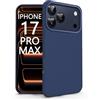 N NEWTOP Cover Compatibile per Apple iPhone 17 PRO MAX, Custodia TPU SOFT Gel Silicone Ultra Sottile Flessibile Case Posteriore Protezione Fotocamera Anti Urto Guscio Scocca Colorato (Blu)