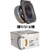 Ciare 1 WOOFER CIARE HW100 HW 100 altoparlante quadrato da 10,00 cm 100 mm 4 da 50 watt rms e 150 watt max con impedenza 8 ohm sensibilità 88 db sospensione in gomma casa, 1 pezzo + 5 sticker omaggio