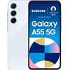 Samsung Smartphone SAMSUNG Galaxy A55 5G 128GB Blu - [Versione Tedesca, Spagnola, Francese, UK, Belga, Olandese, Danese, Finlandese, Norvegese, Svedese]
