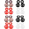 Create idea 8 Paia Di Gommini Compatibile Con Samsung Galaxy Buds Live Auricolari Cover In Silicone Antiscivolo (Nero Bianco Marrone Rosso 4 Paia Taglia L E 4 Paia Taglia S)