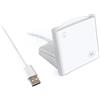 SCROY ACR40U Lettore di smart card USB per d'identità nazionali, firma digitale, servizi medici, sanitari, militari, governativi, driver tachigrafo, chip di contatto identità eID CAC IC (USB-A +stand)