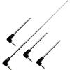 RUNCCI-YUN 4pcs FM antenna TV antenna telescopica 4 sezioni 25 cm 3.5 mm presa audio kit per ricezione TV FM AM stereo Teenage engineering