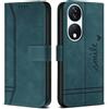 Bravoday Cover per Honor X7b / Honor X7b, Flip Custodia in Pelle PU con Slot per Schede, Portafoglio Custodia per Honor X7b / Honor X7b, Verde