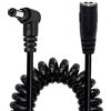 YACSEJAO Cavo a spirale ad angolo retto DC 2,1 mm x 5,5 mm maschio a femmina, adattatore prolunga per telecamera di sorveglianza CCTV da 12 V router striscia LED monitor stampante DVR