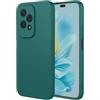 TEYYOS Cover per Honor 200 Lite 5G, Morbida Silicone Liquido Morbido Case Caso, Tre Strati Antiurto Premium Proteggere Custodia, Verde Scuro