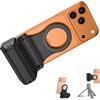 JJC Handgirp magnetico in stile DSLR con telecomando Bluetooth, impugnatura a scatto per iPhone 17 16 15 14 13 12 serie e più Android, Verstile Desk Stand