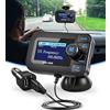 DeeprBlu Adattatore Radio DAB/DAB+ Auto e Trasmettitore FM Bluetooth, Adattatore DAB Scansione Auto, Ricevitore DAB Autoradio con Display 2,3''+Uscita AUX +2 Porta Ricarica USB,Scheda TF di Supporto