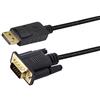 XMSJSIY DP auf VGA,Adattatore da DisplayPort a VGA Connettore maschio DP a maschio VGA 1080p per monitor, desktop, laptop, PC, HDTV e altro