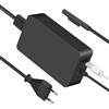 Ruilezyo Alimentatore Surface 65W 15V 4A Caricatore per Microsoft Surface Pro 12 11 10 9 8 7 6 5 4 3 Surface 7 6 5 4 3 2 1 Surface Book 3 2 1 Surface Go 4/3/2/1 con Porta USB 15V 4A Ladekabel