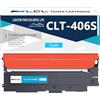 LCL Cartuccia di toner compatibile CLT-P406C CLT-C406S CLT-406S CLP360 | Compatibile per Samsung CLX 3305 3300 CLP-365 CLP-360 SL-C460W SL-C460 SL-C410 SL-C410W CLX 3305W 3305FN 3305FW (1Pack,Ciano)