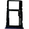Generico Ricambio Compatibile con Motorola Moto G9 Play XT2083 Carrello Vassoio Alloggio SUPPORTO adattatore SLOT PORTA CARD carrello per SCHEDA SIM + vano Memoria Micro Sd (BLU)