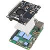 ZDE ZP583 PoE+ HAT PCIe to M.2 Key M NVMe SSD Adapter Board Power Over Ethernet with Aluminum Heatsink Onboard Cooling Fan for Raspberry Pi 5 Support 802.3af/at Network Standard M.2 NVMe SSD 2230 2242