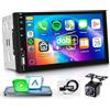 Rimoody DAB+/DAB Autoradio 2 Din con Wireless Carplay Android Auto iOS/Android Mirror Link 7 Pollici Touchscreen Autoradio con Bluetooth FM Radio Dab/USB/EQ Controllo del Volante Telecamera Posteriore