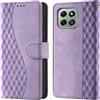 CaseGla Cover per Honor X6a / X6b / X6c Case PU Pelle Custodia RFID Blocco Kickstand Chiusura magnetica Slot per Schede Portafoglio Flip Custodia per Honor X6b Cover,Morado