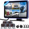 Rimoody Digitale Wired Telecamera Posteriore 5 Camera kit con 10.1 Pollici IPS Monitor con 5M+15M cavo, Telecamera Posteriore IP68 Impermeabile, Visione Notturna, Image Flip, BSD, Loop Video, DVR