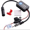 Okaywork Antenna auto - Autoradio, amplificatore, amplificatore, antenna dab per autoradio, con scheda linea rossa e nastro biadesivo.