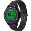 TECHMADE Smartwatch bambini, chiamata, notifiche, pulsante SOS, sport, resistente all'acqua (Nero)